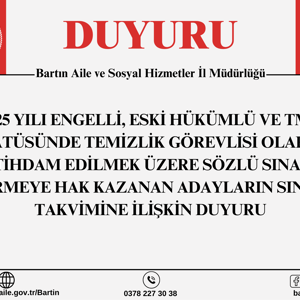 Sınava Girmeye Hak Kazanan Adayların Sınav Takvimi - fotoğraf 1