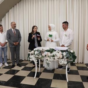 Evlenecek Gençlerin Desteklenmesi Projesi”nden yararlanan İrem & Emirhan çiftinin Nikah Töreni - fotoğraf 3