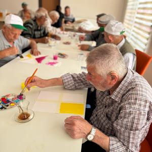 Hilmi-Hafize Evin Huzurevi Sakinleriyle Resim Etkinliği  - fotoğraf 12