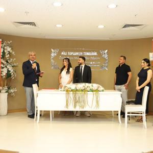 AİLE VE GENÇLİK FONU’NDAN FAYDALANAN ÇİFTİMİZİN NİKAH TÖRENİNE KATILDIK - fotoğraf 2