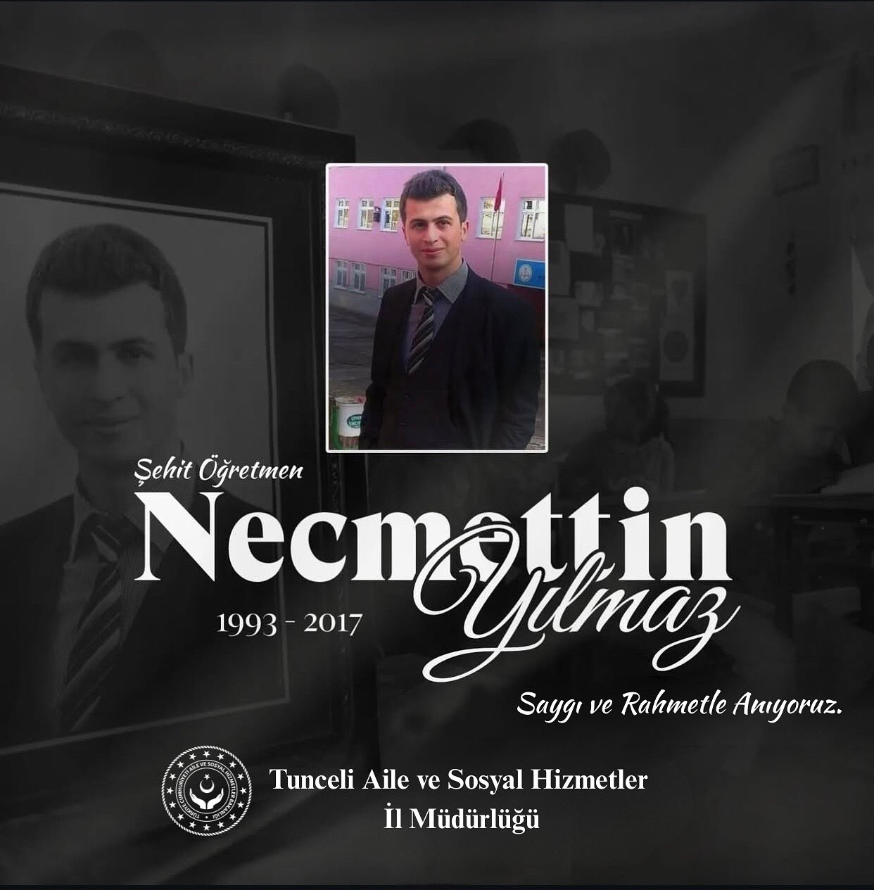 Şehit Öğretmen Necmettin YILMAZ’ı 8. yıl dönümünde rahmet ve minnetle anıyoruz. 