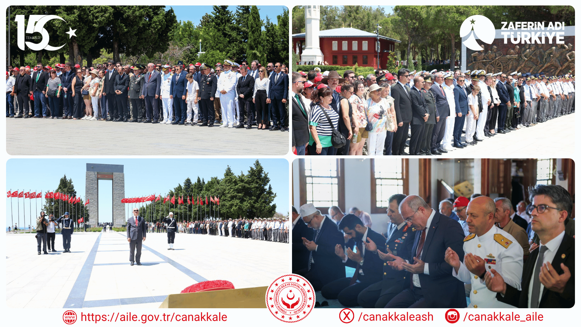 15 Temmuz’da Şehitlerimiz Dualarla Anıldı