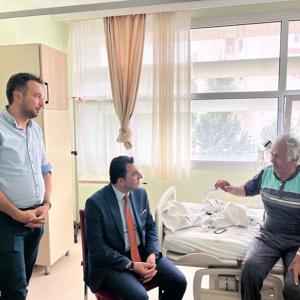 Kahraman Şehidimiz Osman Gündüz'ün Kıymetli Babası'nı Hastanede Ziyaret - fotoğraf 1