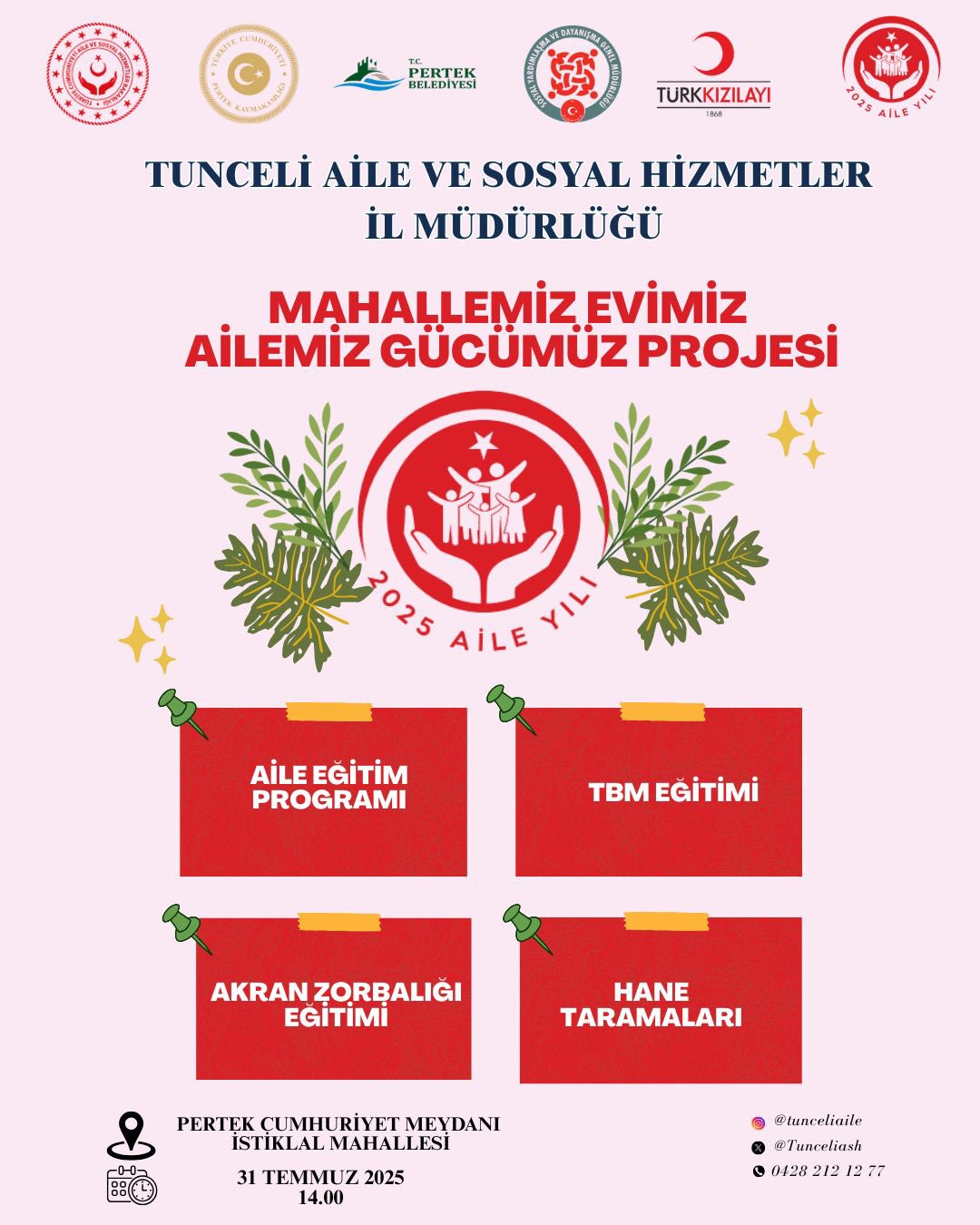 Mahallemiz Evimiz, Ailemiz Gücümüz Projesi