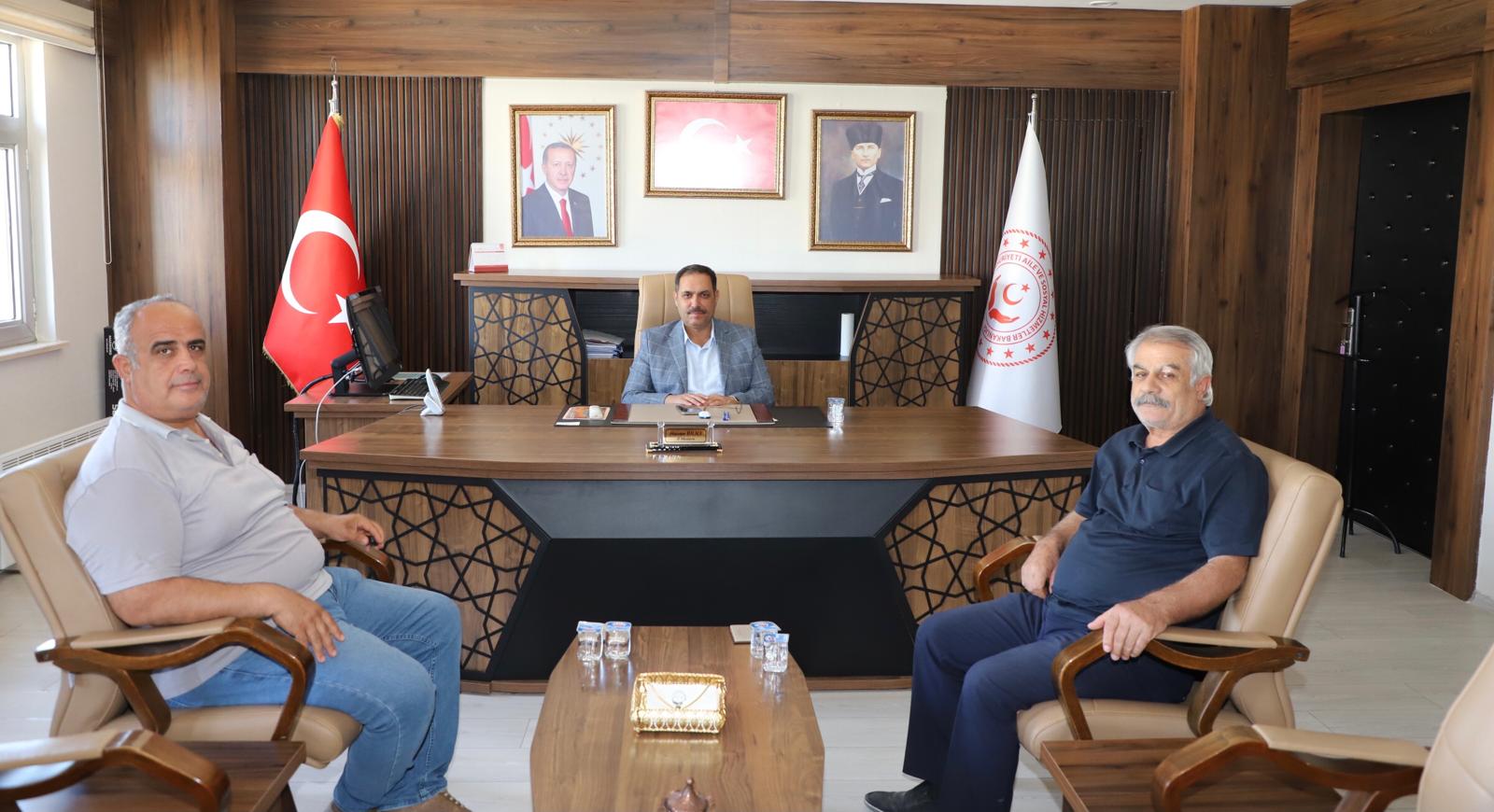 Aziz Şehidimizin Kıymetli Babası Müdürlüğümüzü Ziyaret Etti