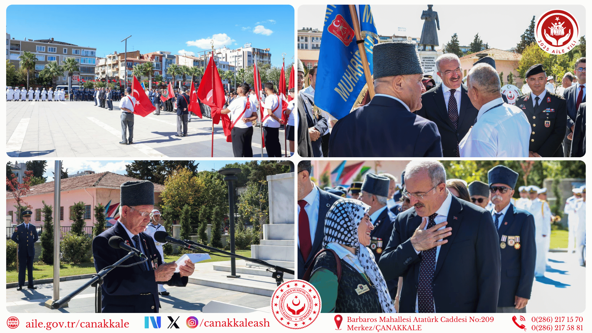 🇹🇷 19 Eylül Gaziler Günü – Çelenk Sunma Töreni 🇹🇷