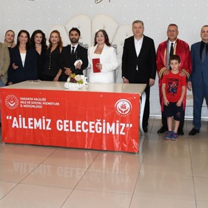 Aile ve Gençlik Fonundan Yararlanan Gençlerimizin Nikâh Töreni Gerçekleştirildi - fotoğraf 1