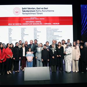Cumhurbaşkanı Erdoğan ve Aile ve Sosyal Hizmetler Bakanımız Göktaş, Şehit Yakınları, Gazi ve Gazi Yakınlarının Kamu Kurumlarına Yerleştirilmesi Kura Töreni'ne katıldı - fotoğraf 1