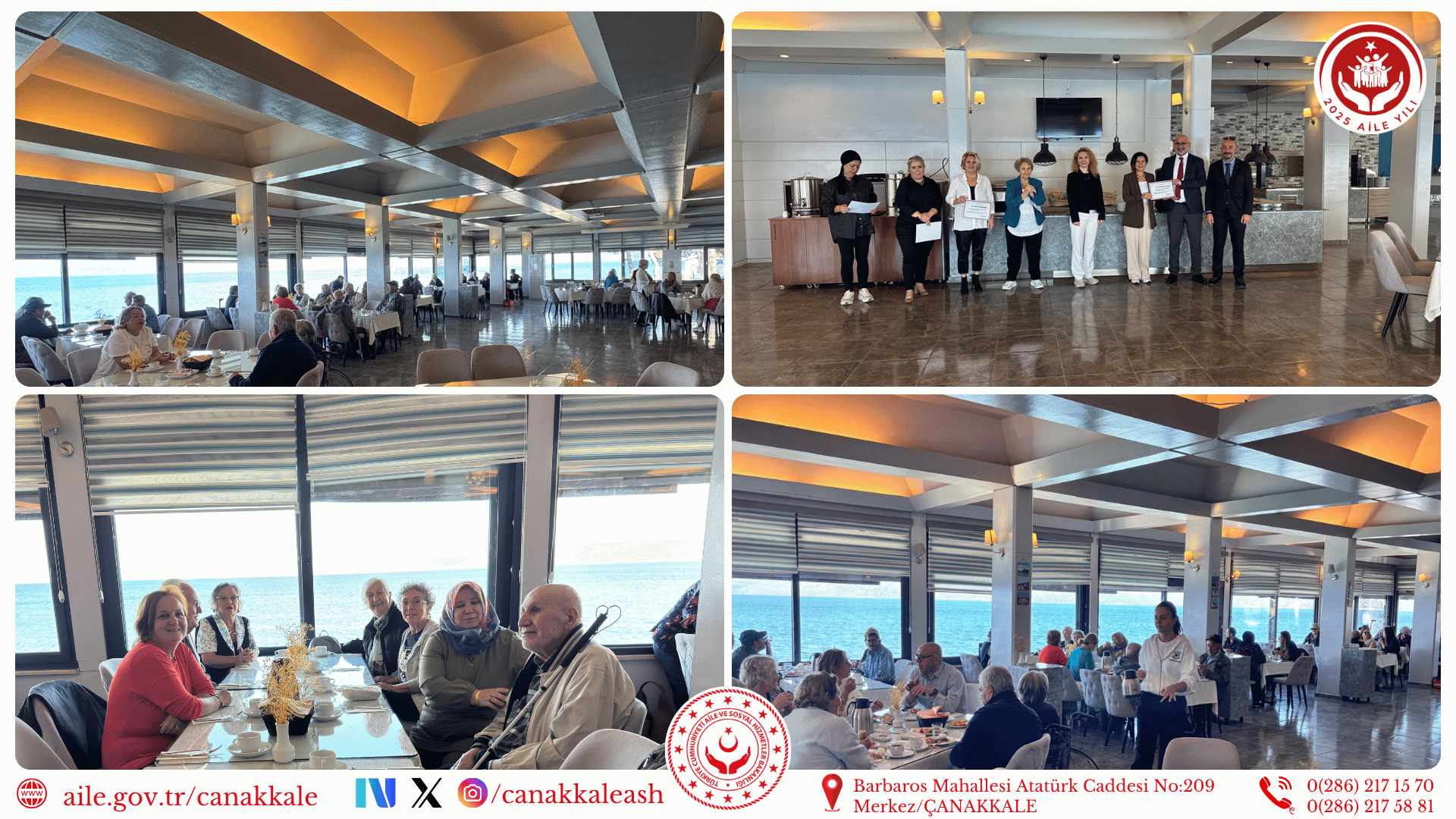 Çanakkale Güçlü Kadınlar Grubundan Huzurevi Sakinlerimize Kahvaltı Daveti