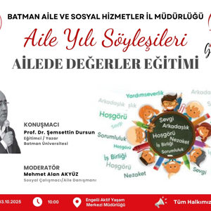  “Ailede Değerler Eğitimi” söyleşisi - fotoğraf 1