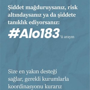 Alo 183 Sosyal Destek Hattı - fotoğraf 1