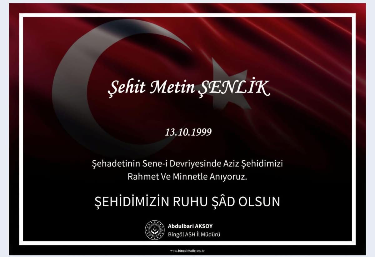 Sene_i devriyelerinde şehitlerimizi rahmet ve minnet ile yad ediyoruz. Ruhları şad mekanları cennet olsun. 