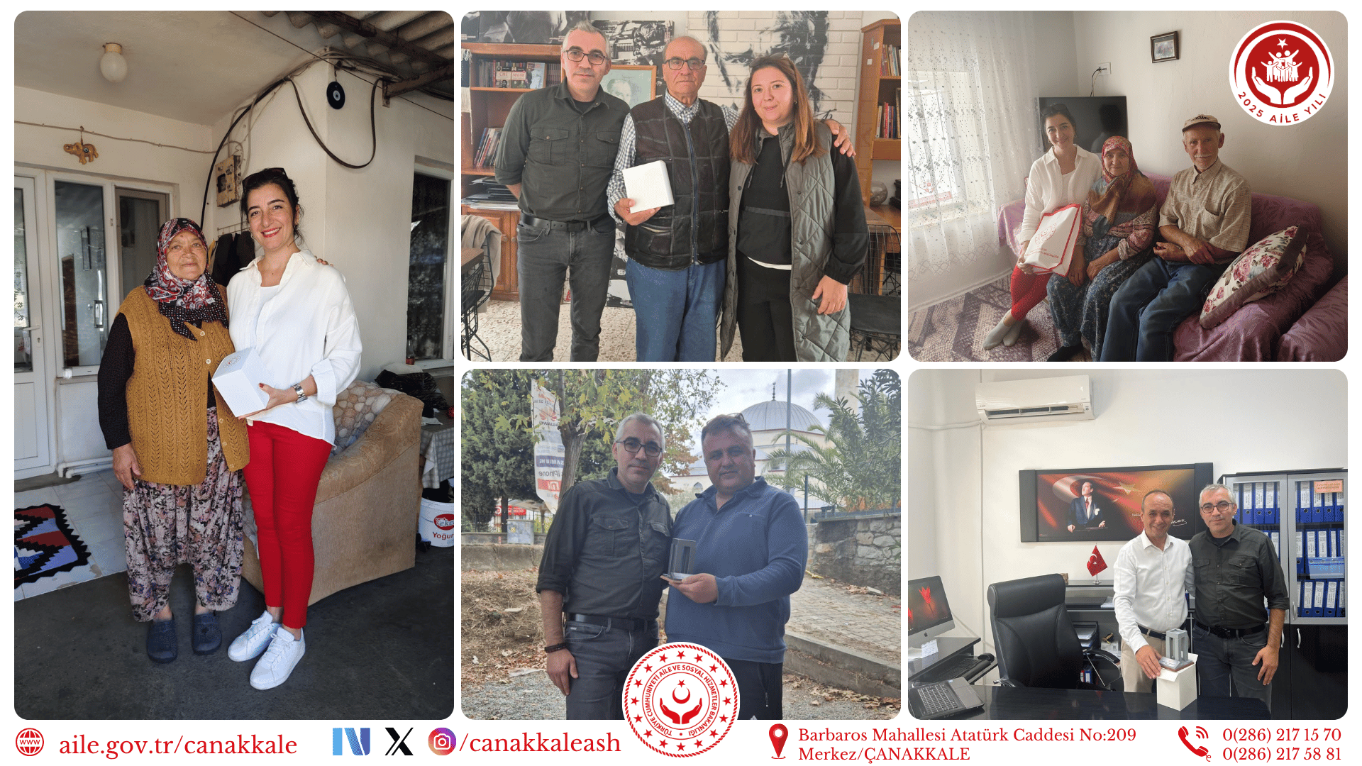 Gökçeada ve Lapseki’de Şehit Aileleri ile Gazilerimize Ziyaret