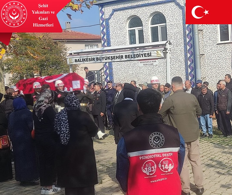Kıbrıs Gazimiz Mehmet KARAKURT’un Cenaze Törenine Katılım Sağladık