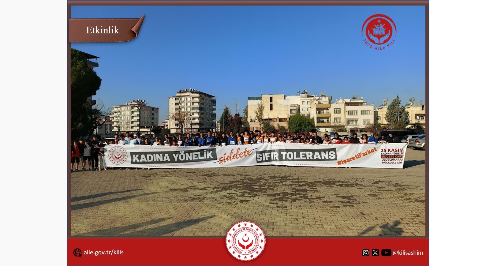 25 Kasım Kadına Yönelik Şiddete Karşı Uluslararası Mücadele Günü toplumsal farkındalığı artırmak amacıyla yapılan etkinlikler.