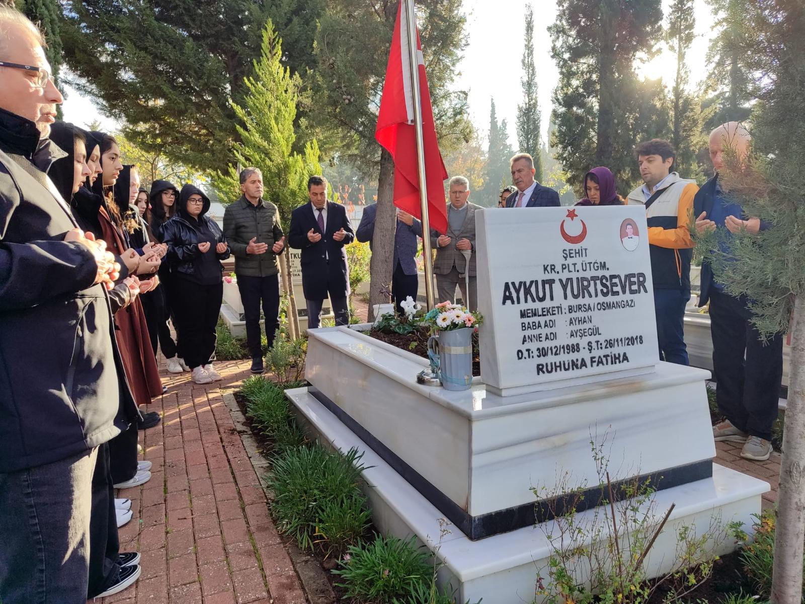 Şehit Kara Pilot Üsteğmen Aykut Yurtsever Şehadetinin Sene-i Devriyesinde Rahmetle Anıldı