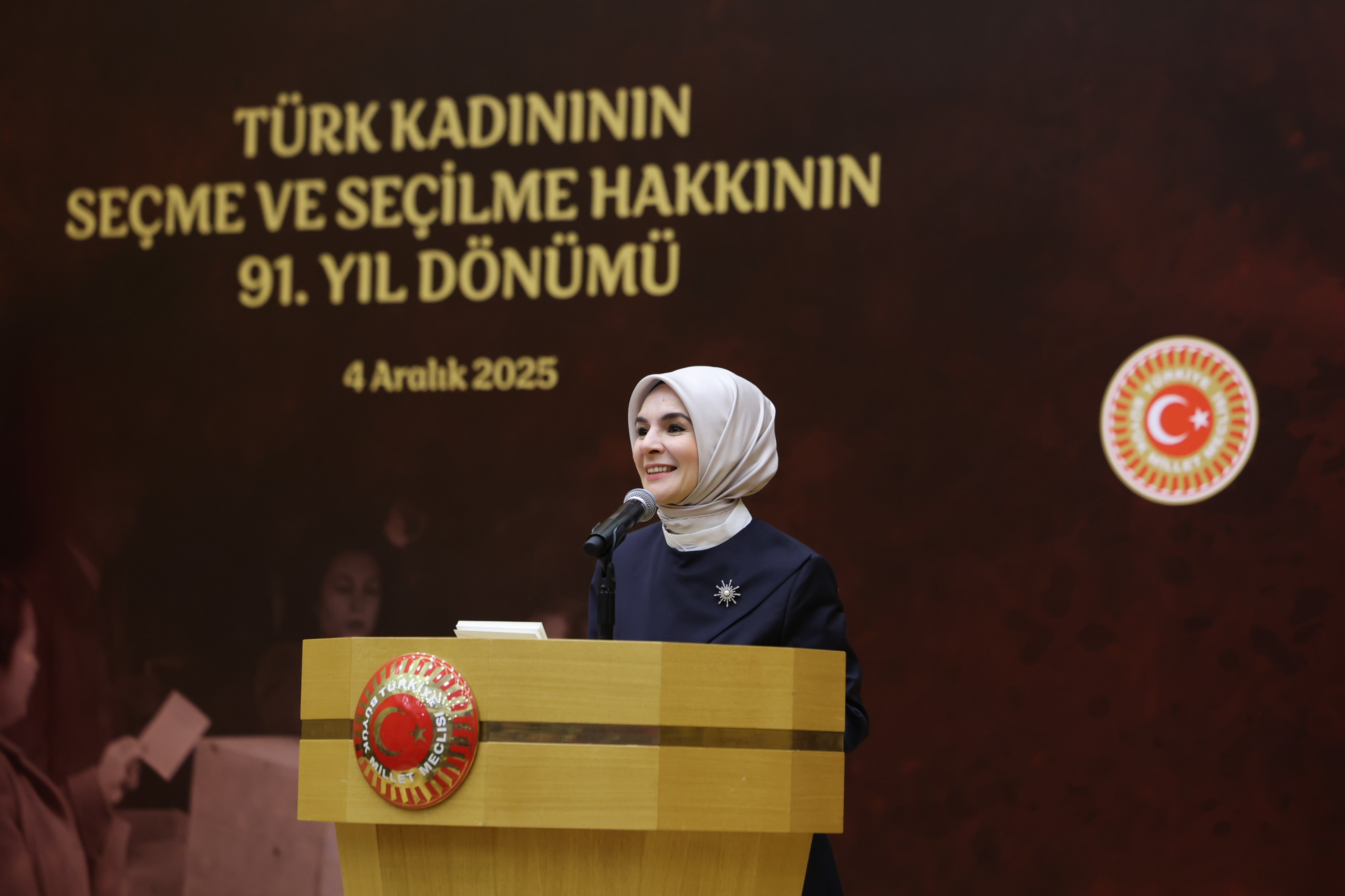 Bakanımız Göktaş, TBMM'deki Türk Kadınının Seçme ve Seçilme Hakkının 91. Yıl Dönümü Programı'nda konuştu