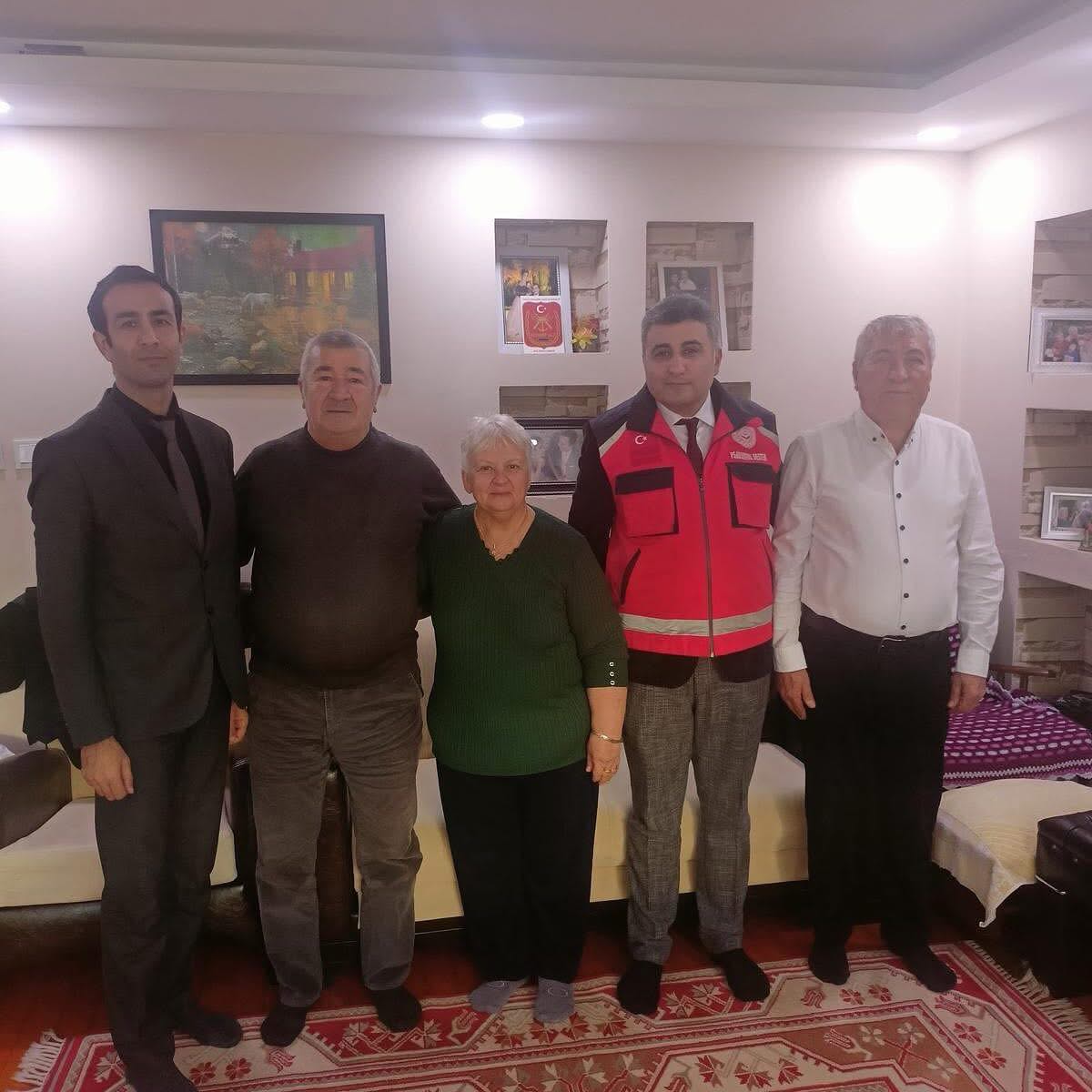 Kıbrıs Gazimiz Ünal DEMİRBAŞ ve eşi Mualla DEMİRBAŞ ziyaret edilmiştir.