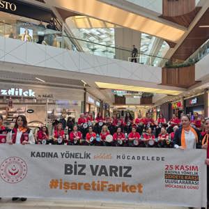 Kadına Yönelik Şiddetle Mücadele Kapsamında Günebakan Kadın Darbuka Grubu Ritim Gösterisi Gerçekleştirdi. - fotoğraf 8