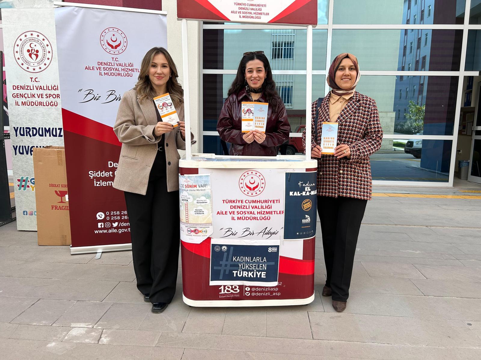 ŞÖNİM Tarafından Pamukkale Üniversitesi KYK Öğrencilerine 6284 Sayılı Kanun ve KADES Tanıtımı Yapıldı