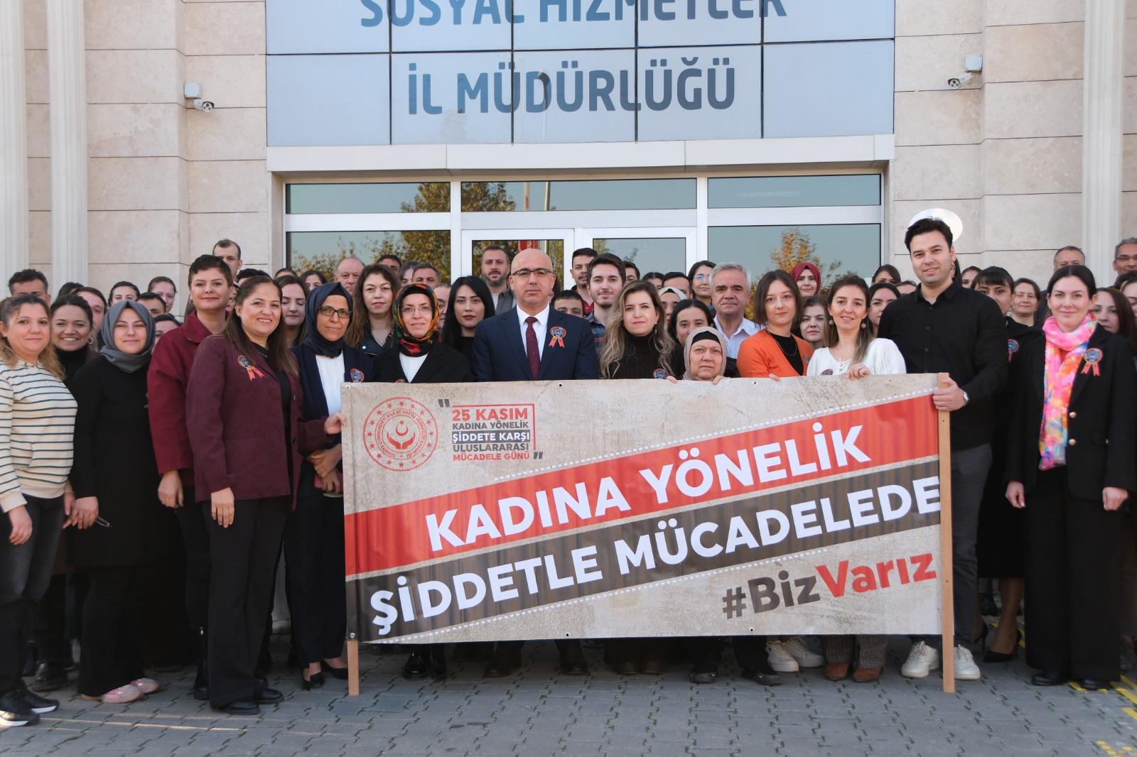 Kadına Yönelik Şiddetle Mücadelede Denizli’de 25 Kasım Farkındalık Çalışmaları Gerçekleştirildi
