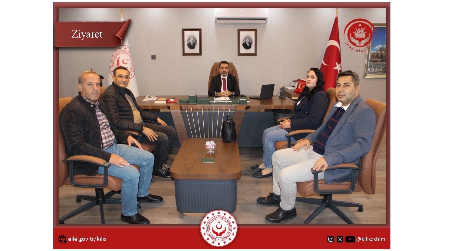 Türk-Sağlık Sendikası Temsilcileri İl Müdürümüz M.Ferdi BOZKURT’u hayırlı olsun ziyaretinde bulundular