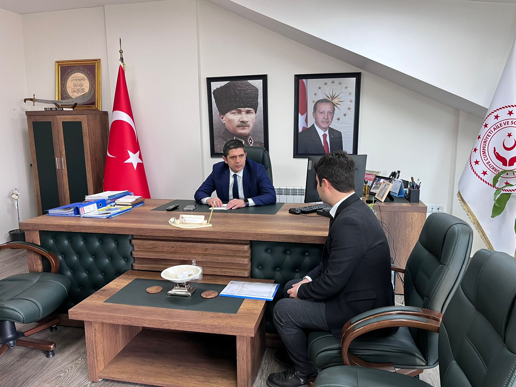 İl Müdürümüz Sayın Kamil TÜYLÜOĞLU, Kuruluş Personelimizle Görüşmelerini Sürdürüyor