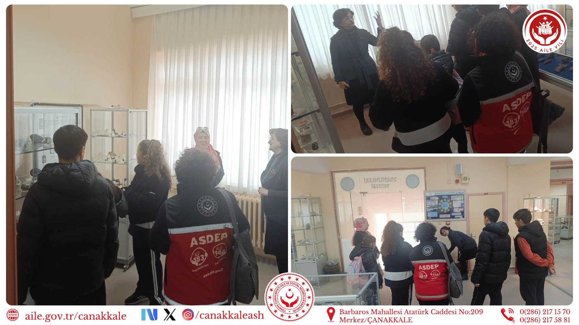 Okul Destek Projesi ÇOMÜ Yer Bilimleri ve Doğa Tarihi Müzesi Ziyareti