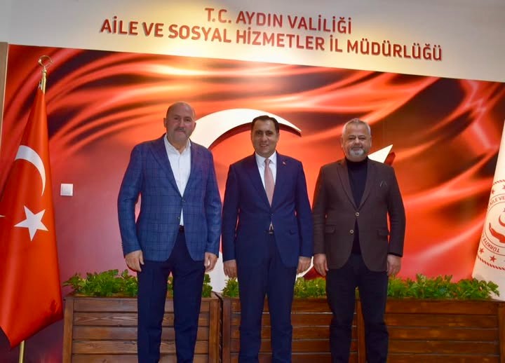 Kuyucak Belediyesi E. Başkanı Metin Ertürk ile Kuyucak Adalet ve Kalkınma Partisi İlçe Başkanı Ali Güçlü, İl Müdürümüz İlkay Türkoğlu’nu makamında ziyaret ederek hayırlı olsun dileklerini ilettiler.