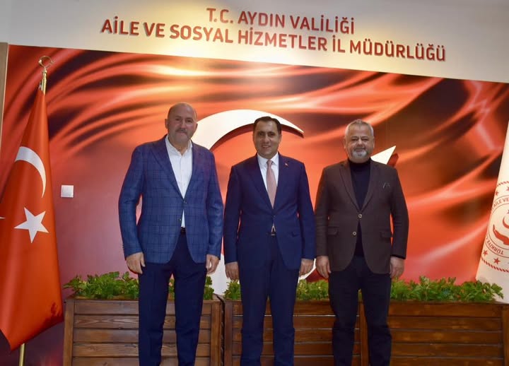 Kuyucak Belediyesi E. Başkanı Metin Ertürk ile Kuyucak Adalet ve Kalkınma Partisi İlçe Başkanı Ali Güçlü, İl Müdürümüze Ziyareti