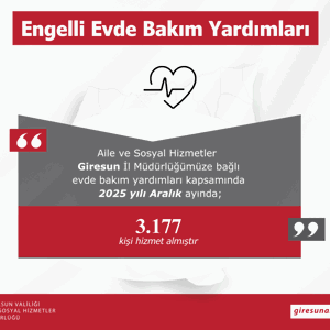Giresun Aile ve Sosyal Hizmetler İl Müdürlüğü olarak Bakanlığımız hizmetleri ilimizdeki Aralık Ayı Verileri; - fotoğraf 13