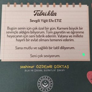 İlk Karne Heyecanına ortak olmak - fotoğraf 2