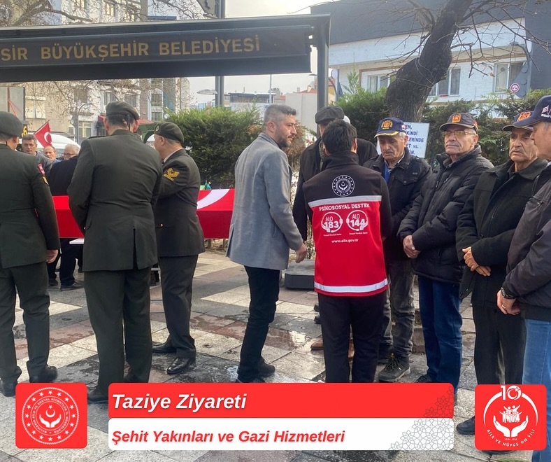 Kıbrıs Gazimiz Merhum Sami ŞEN’in Cenaze Törenine Katılım Sağladık