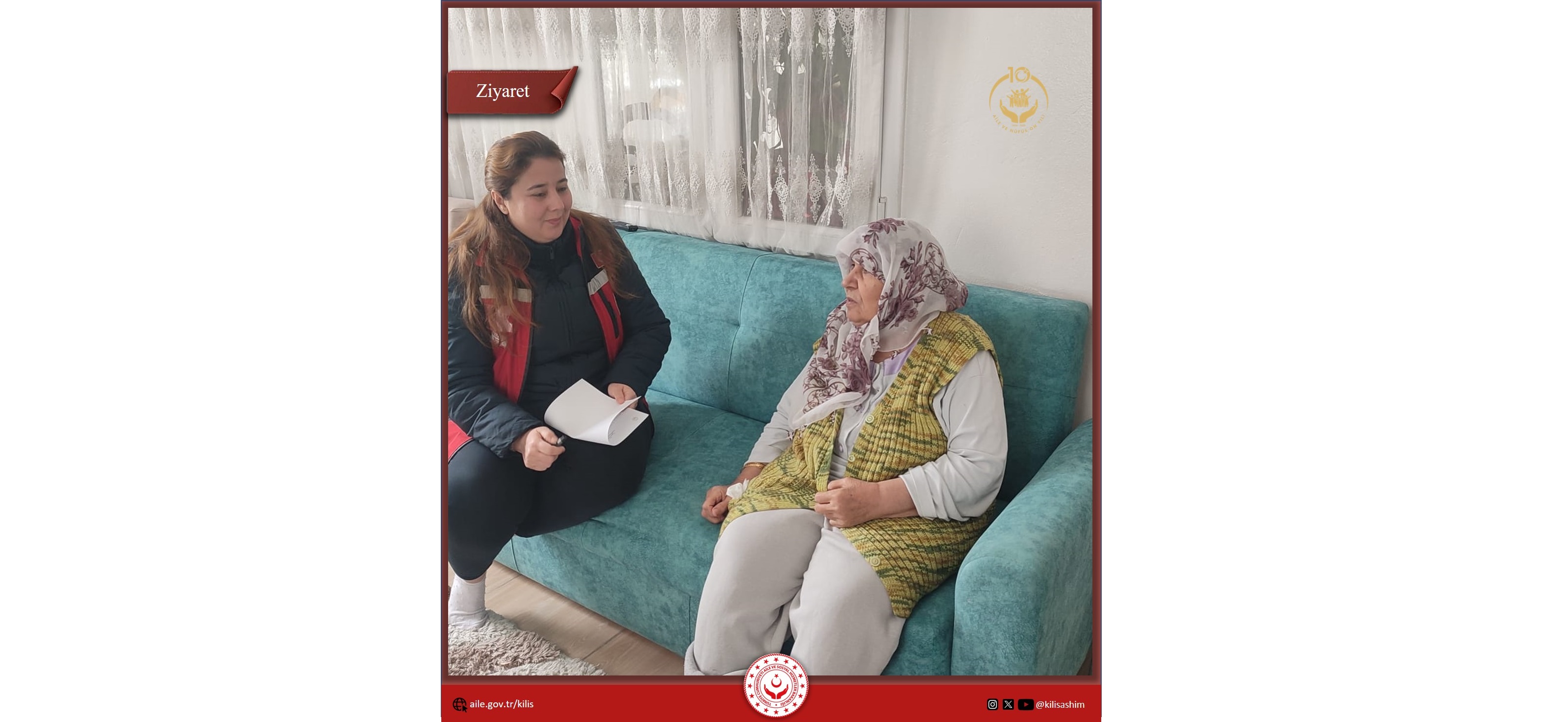 "Evinde Yalnız Yaşayan Yaşlı Vatandaşlara Ziyaret" kapsamında İlimizde yalnız yaşayan yaşlılarımızı ziyaret ettik.