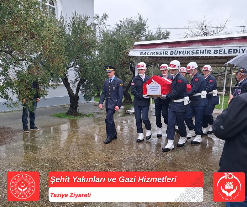 Kıbrıs Gazimiz Merhum Hurşit İNALTEKİN’in Cenaze Törenine Katılım Sağladık