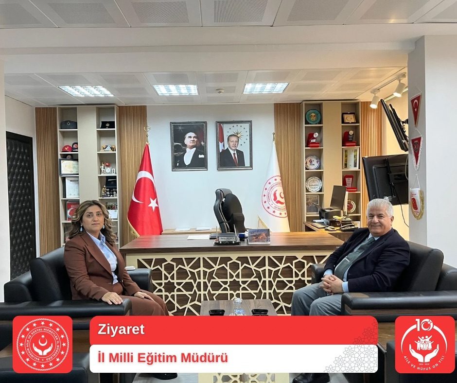 İl Müdürümüz Sayın Emine BÖÇKÜN, İl Millî Eğitim Müdürü Sayın Selahattin KAL’ı Makamında Ağırladı