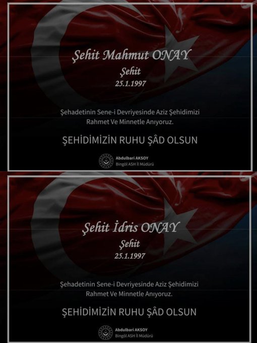 Sene_i devriyelerinde şehitlerimizi rahmet ve minnet ile yad ediyoruz. Ruhları şad mekanları cennet olsun.      