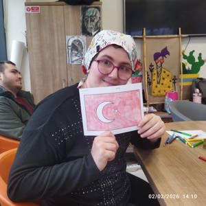 Sakarya Gündüz Bakım ve Rehabilitasyon Merkezi Müdürlüğümüzden Anlamlı Bayrak Çalışması - fotoğraf 1