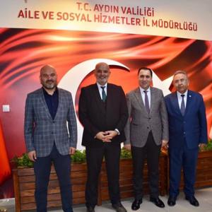 İl Müdürümüz Yakup KÜTÜK, Aydın Aile ve Sosyal Hizmetler İl Müdürlüğü görevine atanan İlkay TÜRKOĞLU’nu makamında ziyaret ederek, yeni görevinde başarılar diledi. - fotoğraf 1