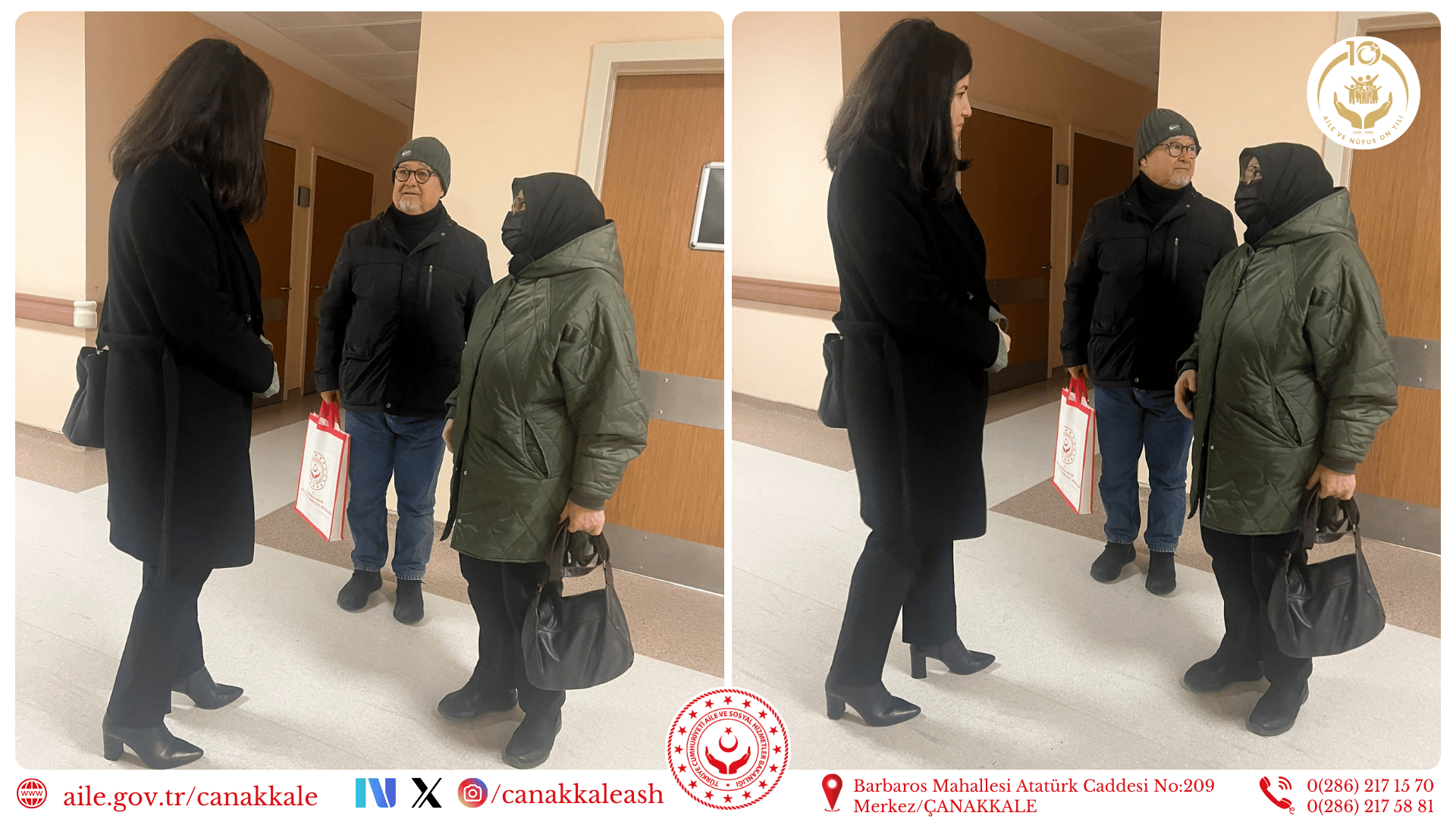 Şehidimiz Ali Osman Esen’in Ailesine Hastanede Ziyaret