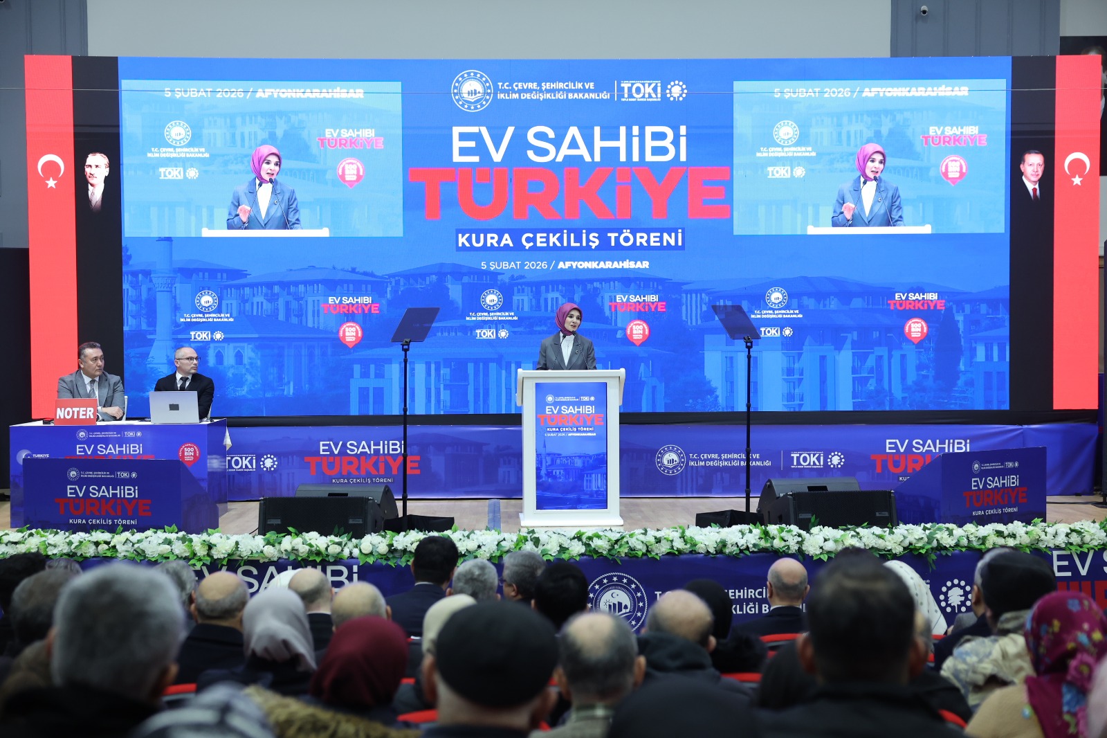 Aile ve Sosyal Hizmetler Bakanımız Göktaş, Afyonkarahisar'da TOKİ kura çekilişinde konuştu: