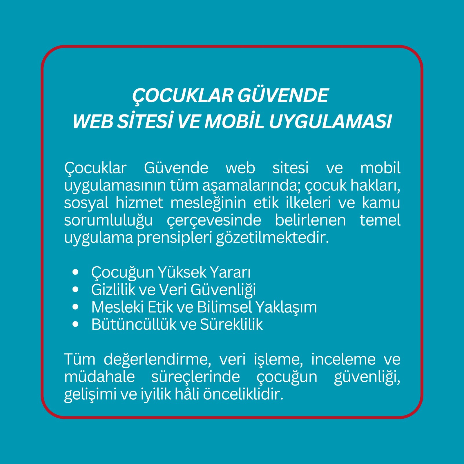 “Çocuklar Güvende” Web Sitesi Ve Mobil Uygulaması İle Çocuklarımızın Dijital Ortamlarda Güvenliğini Destekliyoruz. - fotoğraf 4