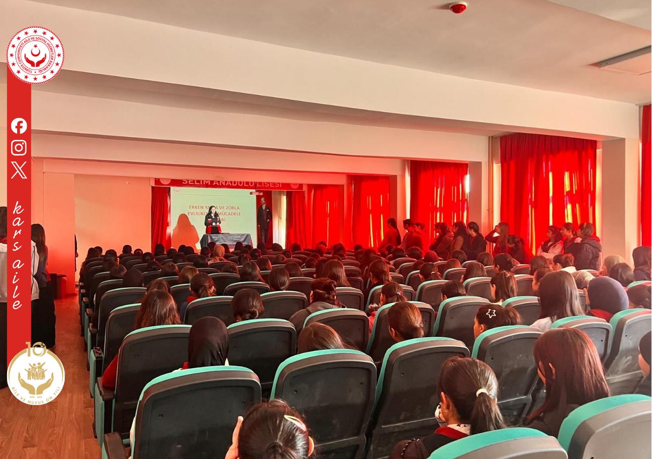 📍 Erken Yaşta ve Zorla Evlilikler ile Aile İçi Şiddete Yönelik Farkındalık Çalışması