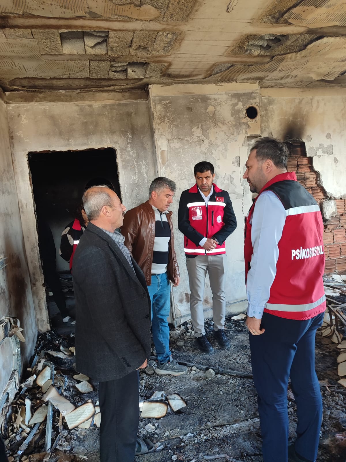 Bölüktepe Köyü’nde Meydana Gelen Yangın Sonrası Hane Ziyareti