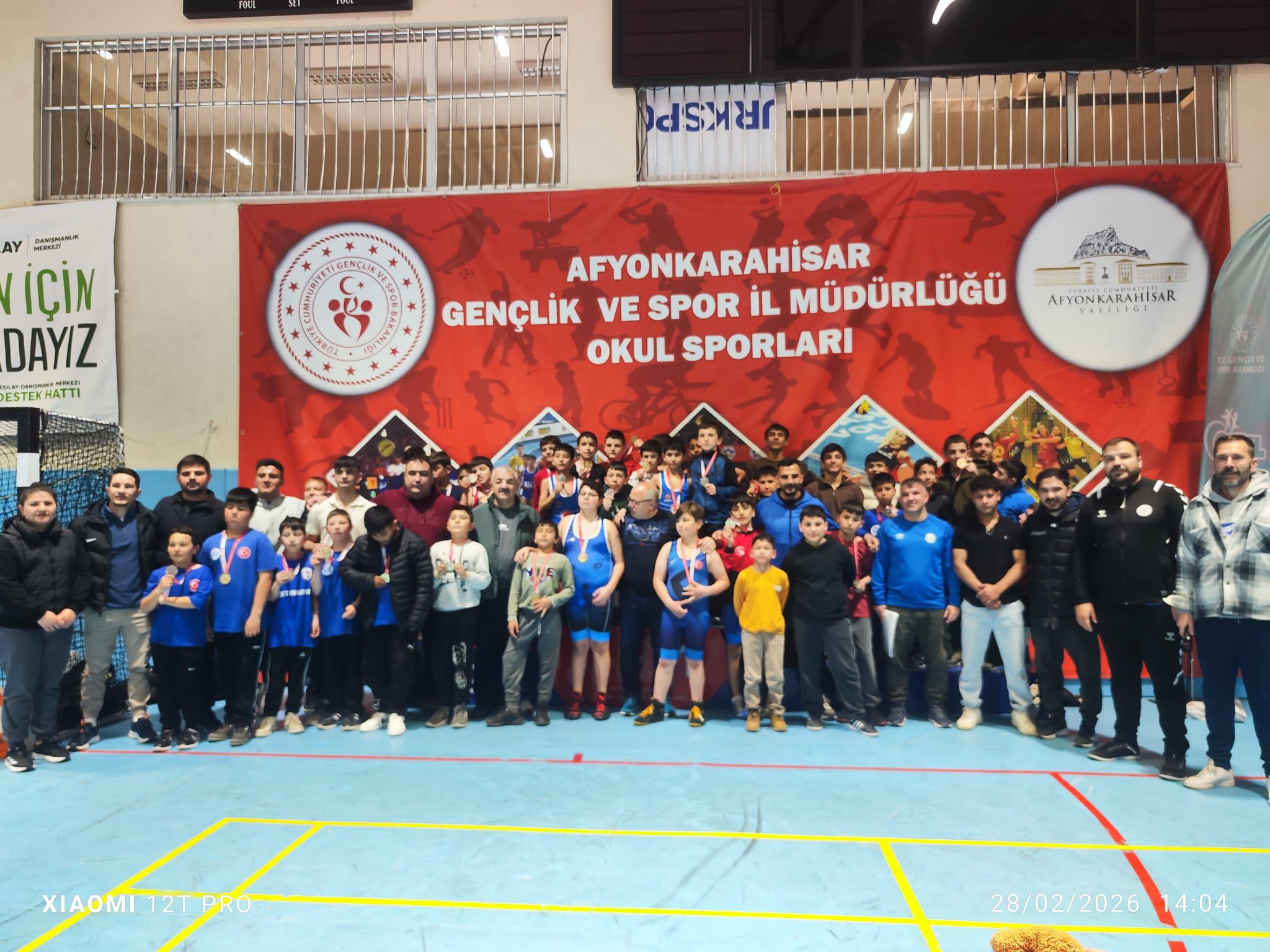 Afyonkarahisar’da Küçükler Serbest ve Grekoromen Güreş Müsabakaları Sona Erdi