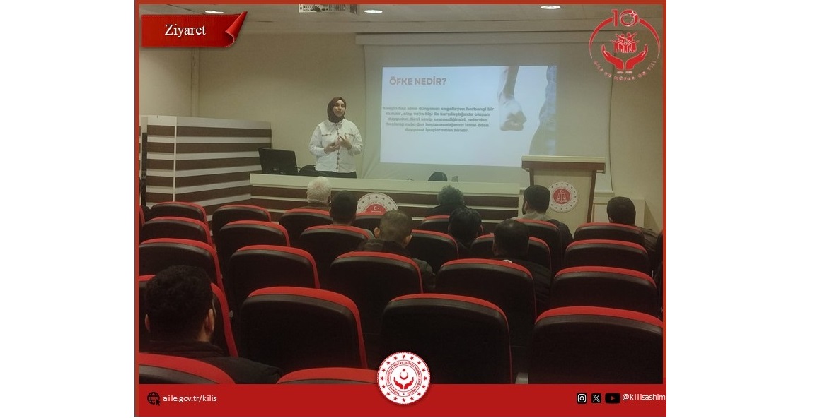 İl Müdürlüğümüz tarafından, Denetimli Serbestlik Müdürlüğü bünyesindeki yükümlülere yönelik "Öfke ve Öfke Yönetimi" eğitimi gerçekleştirilmiştir.Eğitimde; öfke kontrol yöntemleri ve sağlıklı iletişim becerileri üzerine odaklanılarak bireylerin toplumsal uyum süreçlerine destek olunmuştur.