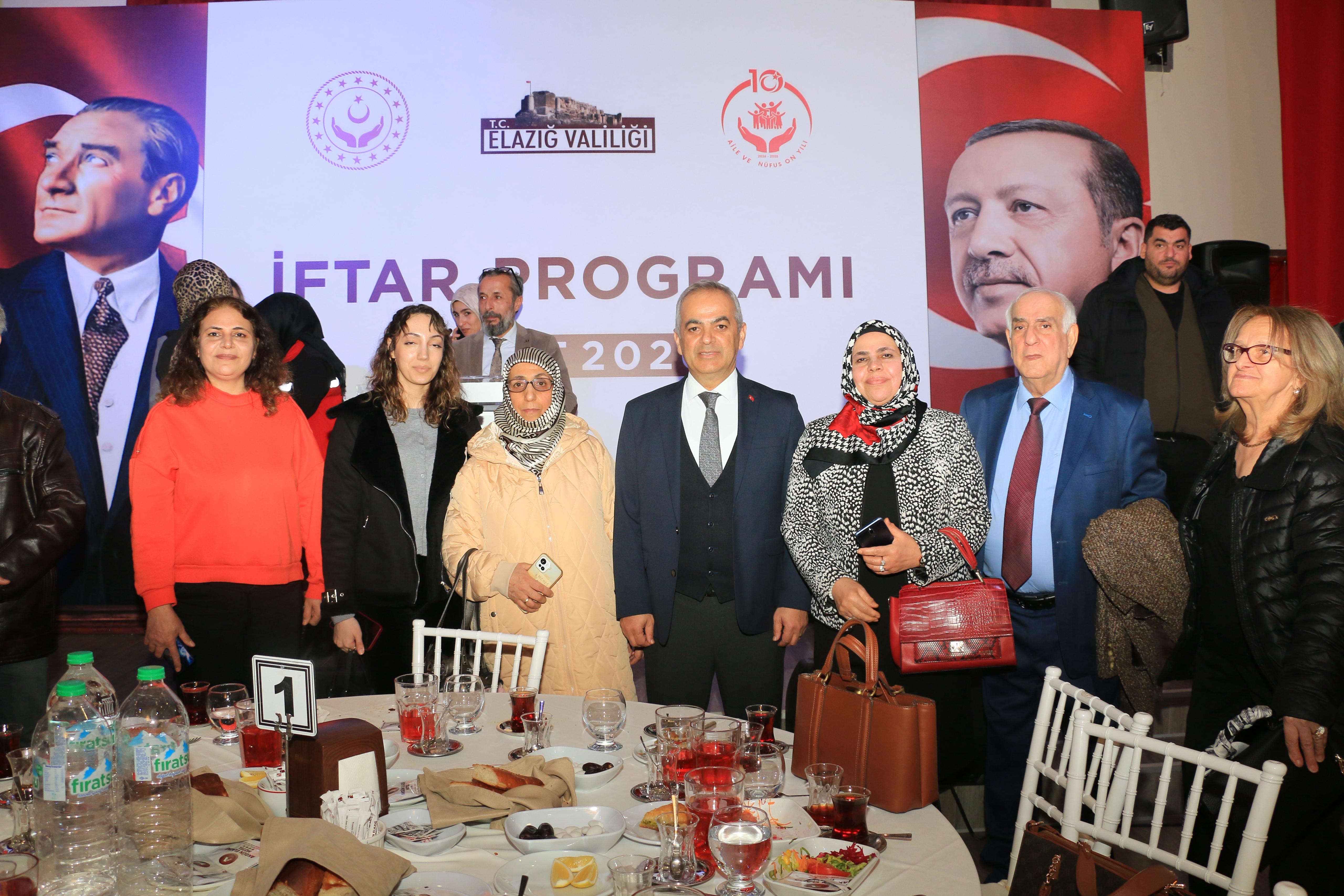 Elazığ Valiliğimiz himayelerinde ve İl Müdürlüğümüz Koordinesinde İftar Programı Gerçekleştirildi.