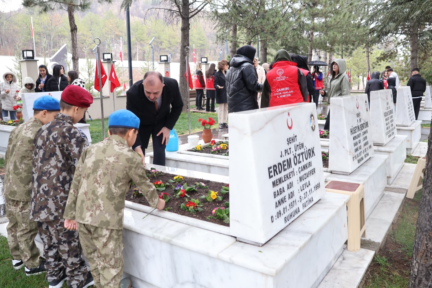 Çankırı Garnizon Şehitliği’nde Anlamlı Şehitlik Ziyareti 