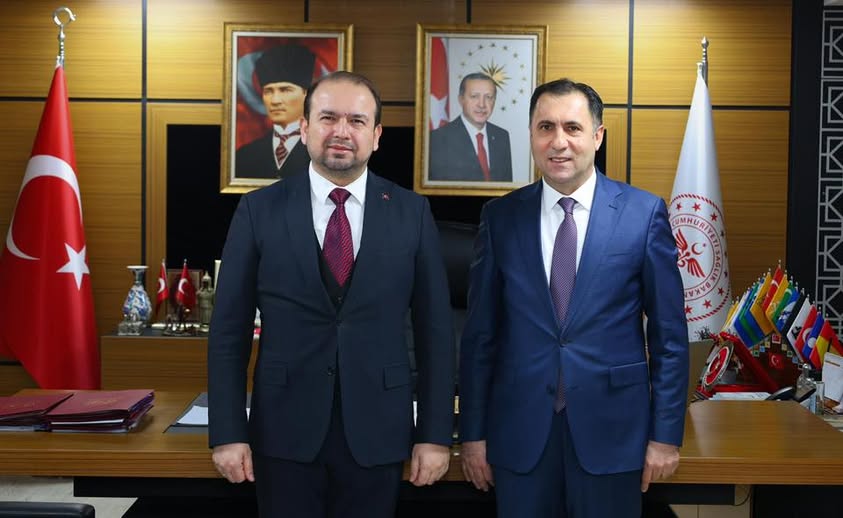 İl Müdürümüz İlkay Türkoğlu, Sağlık İl Müdürü Dr. Eser Şen Şenkul’u makamında ziyareti