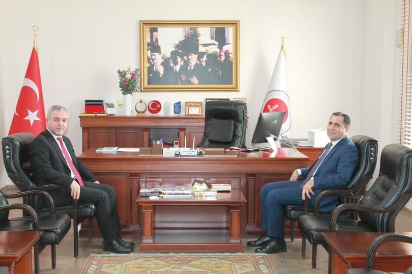 İl Müdürümüz İlkay Türkoğlu, İl Müftüsü Hasan Güneş’i makamında ziyareti